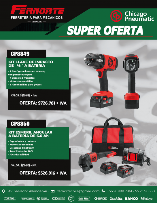 32SO – CP KITS ESMERIL Y LLAVE IMPACTO